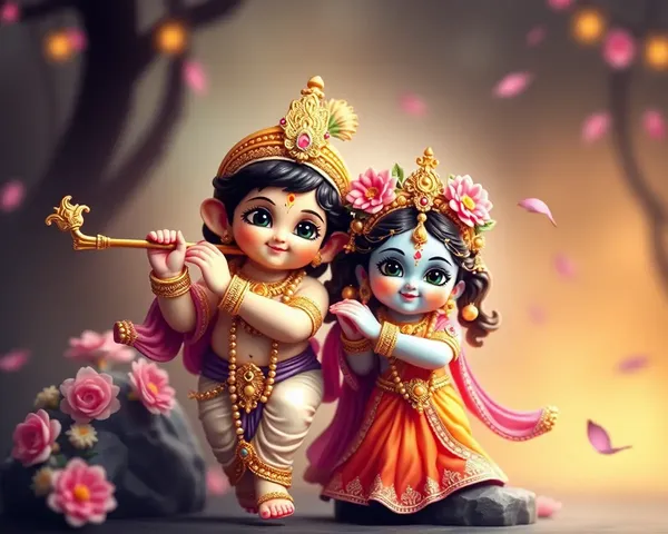 Cute Little Radha Krishna Images to Adore