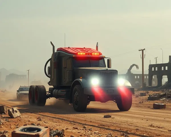 Cybertruck Rides Through Post-Apocalyptic Wasteland