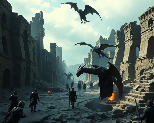 Daenerys vs. Sons of the Harpy in Great Pit of Daznak.
