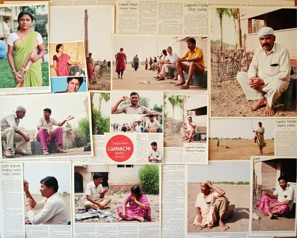 Daily Life of Villagers with Lagnachi Patrika Background