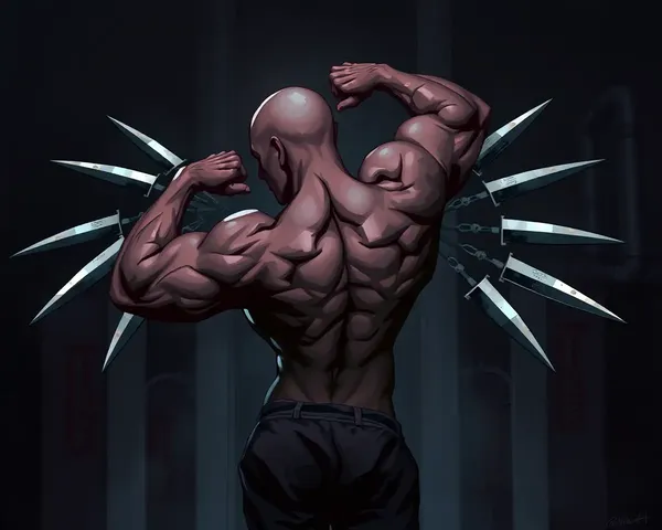 Dark Death Flex Illustration in PSD Format Designed