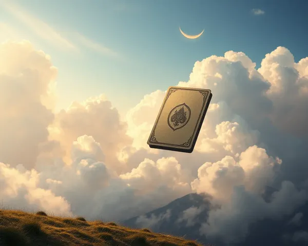 Daston Card Soars in Fantasy Landscape with Moon