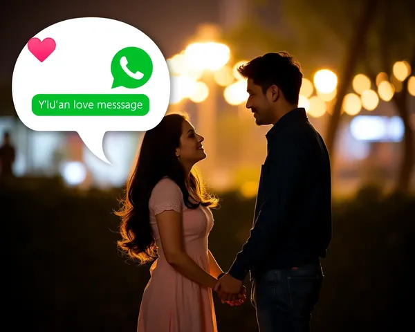 Date Night Couple's WhatsApp Sweet Moment