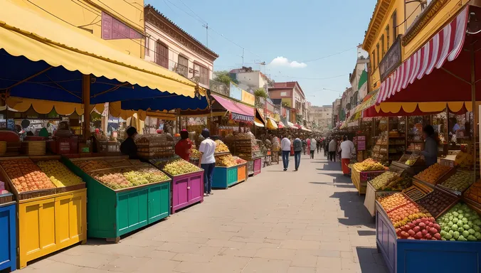 Deepa's Colorful Marketplace: Global Cultural Exchange