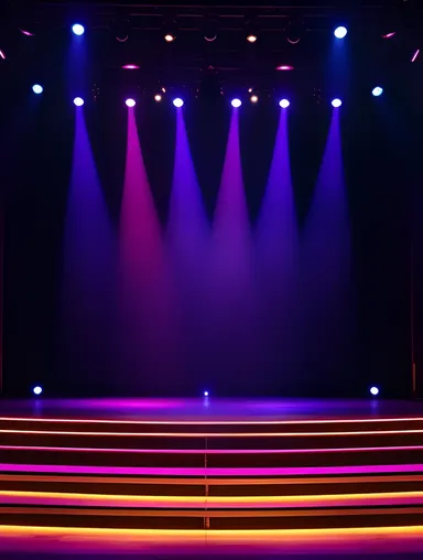 Deepa's Dramatic Stage Design with Bold Lighting