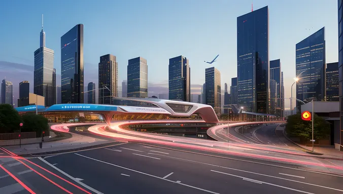 Deepa's Futuristic City Street: Tech Meets Urban Living