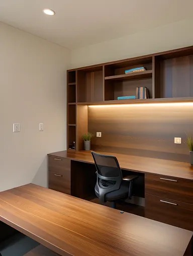 Deepa's Futuristic Home Office with High-Tech Features