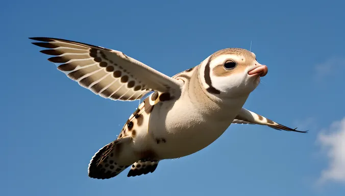 Defying Gravity with Majestic Puffer Fish Flight