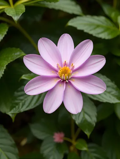Delicate Buke Flower Blooms in Lush Garden with Gentle Petals