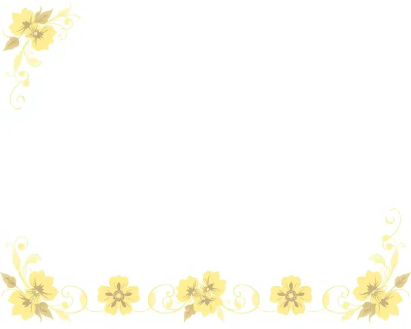 Delicate Floral Pattern Sambalpuri Border Design PNG