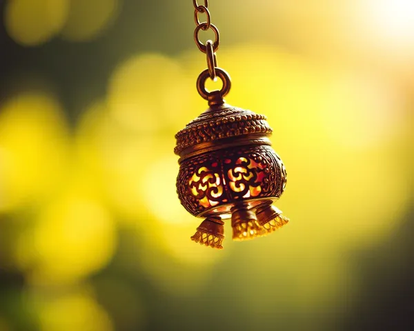 Delicate Jhumka Pendant with Intricate Engravings