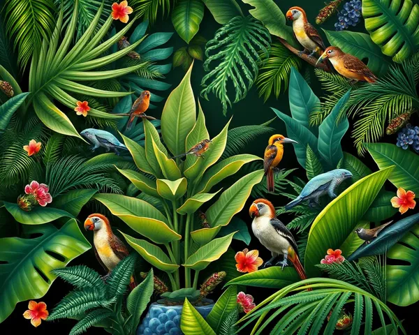 Dense Jungle on 12x36 HD Background