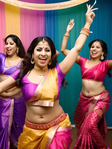 Deshi Bhabhi's Fun Dance Party with Friends