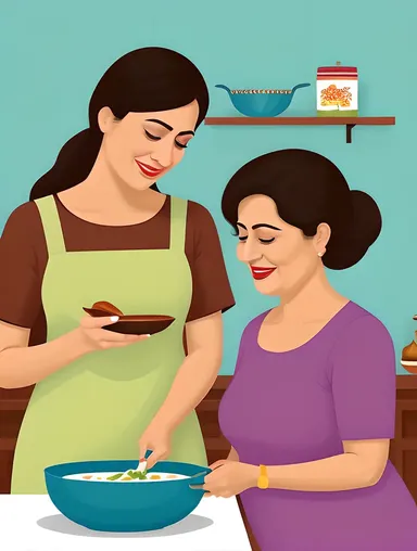 Deshi Bhabhi and Mother-in-Law Bond over Cooking