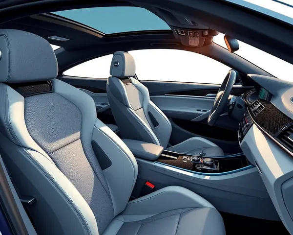 Detailed BMW M4 Interior with Premium Leather and Infotainment