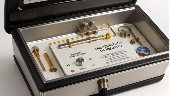 Detailed Hygrometer Internal Components with Scientific Illustration