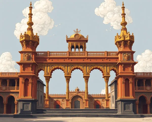 Detailed Illustration of Historic Vagh Baras Post