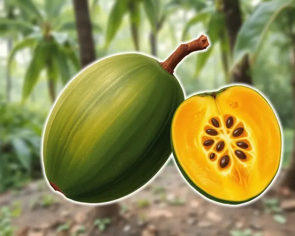 Detailed Sawan Fruit in Soft Focus