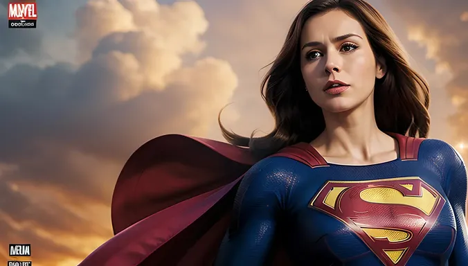 Determined Supergirl Stands Tall on Comic Book Cover