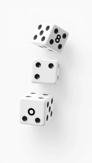 Diagonal Pattern of 12-Sided Dice PNG