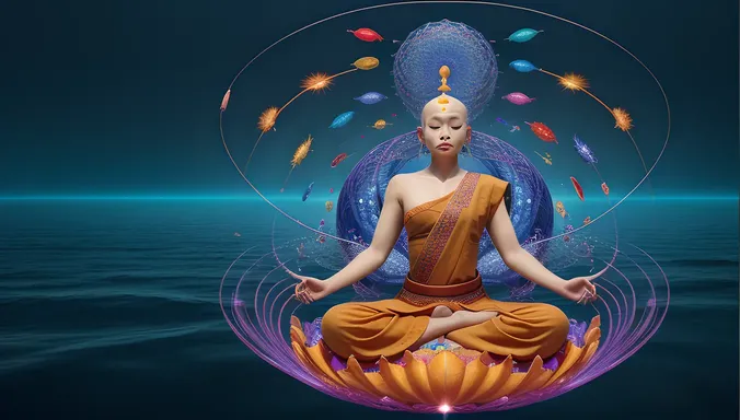 Digital AI Monk in Code Serenity