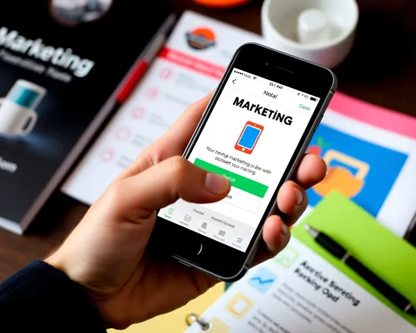 Digital Marketing in Action: A Smartphone and Marketing Materials