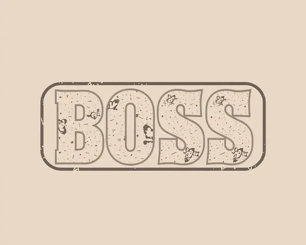 Distressed Vintage Boss Baby Logo with Worn Edges and Faded Colors