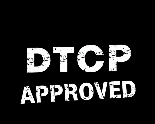 Distressed Vintage DTCP-Approved Logo PNG Design