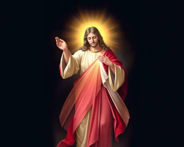 Divine Mercy Image: Depicts God's Mercy and Compassion