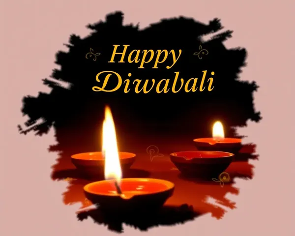 Diyas and Candles Light Up Happy Diwali Images