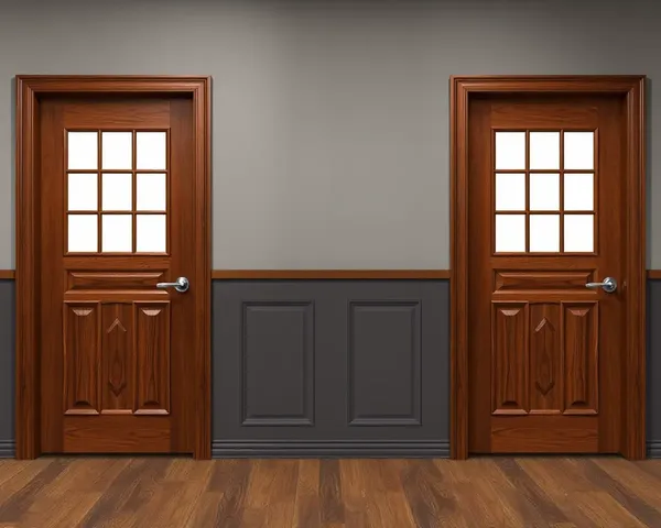 Double Door Wooden Design Images for Modern Homes