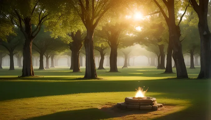 Dragon Balls Glowing Brightly in the Forest of Wonder