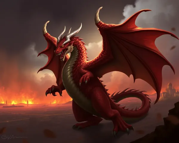 Dragon Death Flex Fantasy Art in PSD Design