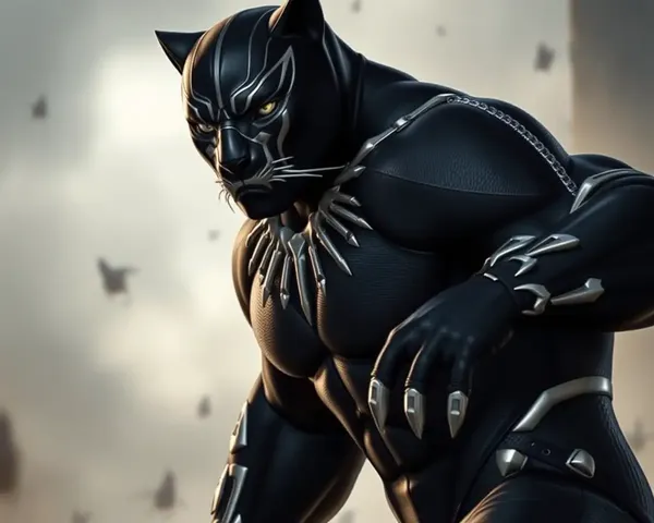 Dramatic Black Panther Action Scene in 4K Resolution