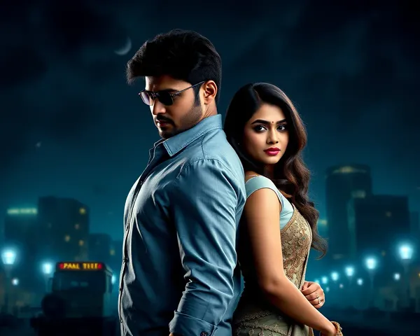 Dramatic Bollywood Movie Scene with Hero and Heroine