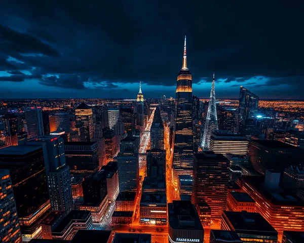 Dramatic Cityscape for Urban Wedding Album Background