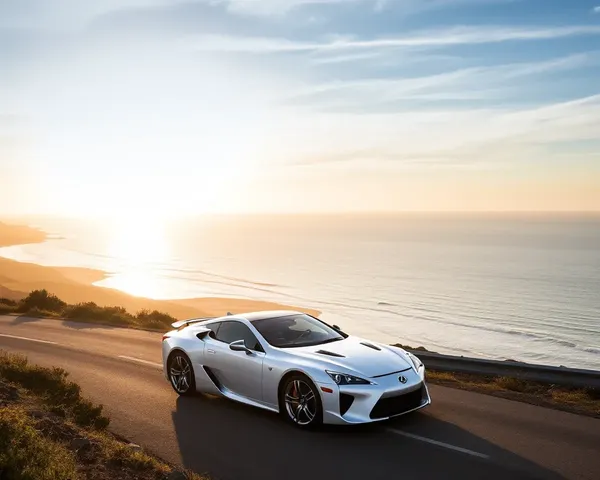 Dramatic Lexus LFA on Scenic Coastal Road