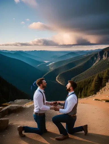 Dramatic Mountain Proposal Photo Editing App