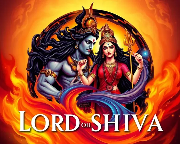 Dramatic Tulsi Vivah Illustration with Lord Shiva and Goddess Parvati