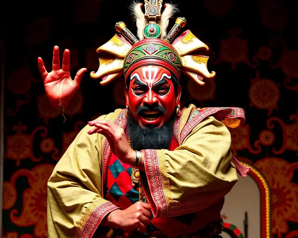 Dramatic Yakshagana Performance with Bold Expression