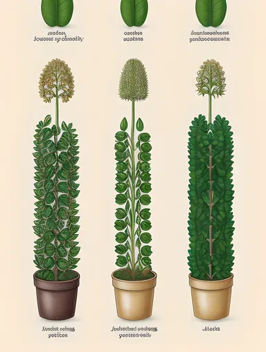 Drawing of Dicot Plant Life Cycle from Seed to Maturity