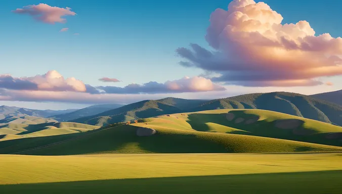 Dreamlike Landscape Tessellation Images with Soft Ethereal Colors and Shapes