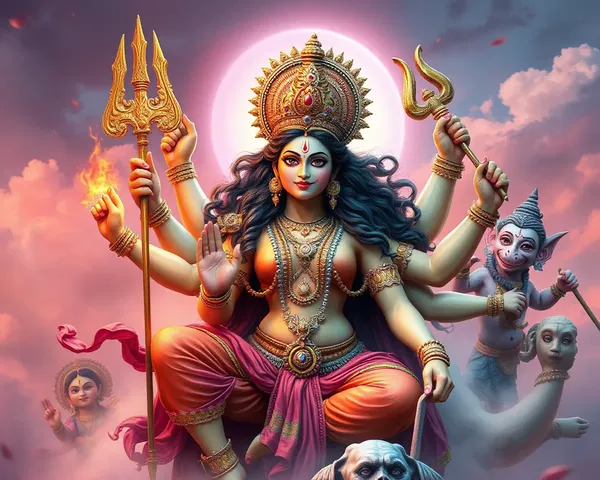 Durga Devi Images: Beautiful Depictions of the Goddess's Majesty