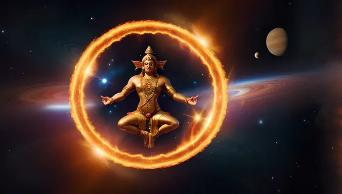 Dynamic Lord Siva as Nataraja with Whirlwind Energy