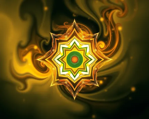 Dynamic Shanku Chakra Digital Art with Abstract Shapes