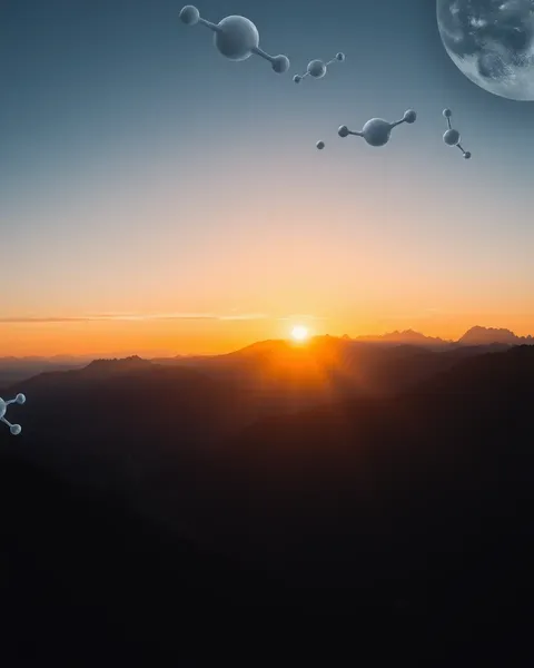 Earth's Atmosphere Glows Orange and Yellow at Sunset