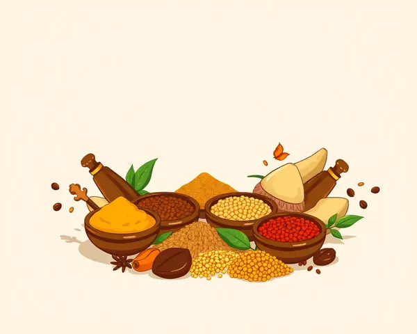Earthy Banner Design for Kirana Shop with Spices