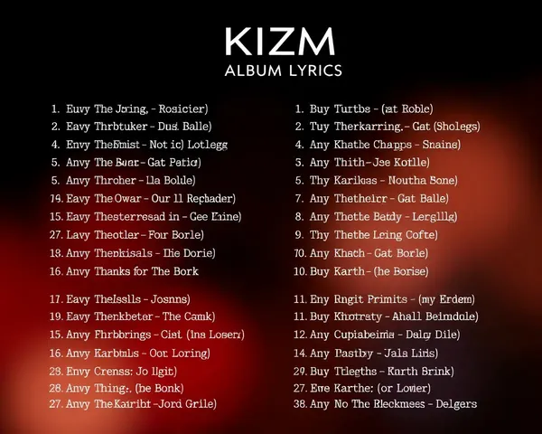 Easy-to-Read Karizma Album Lyrics in PNG Format