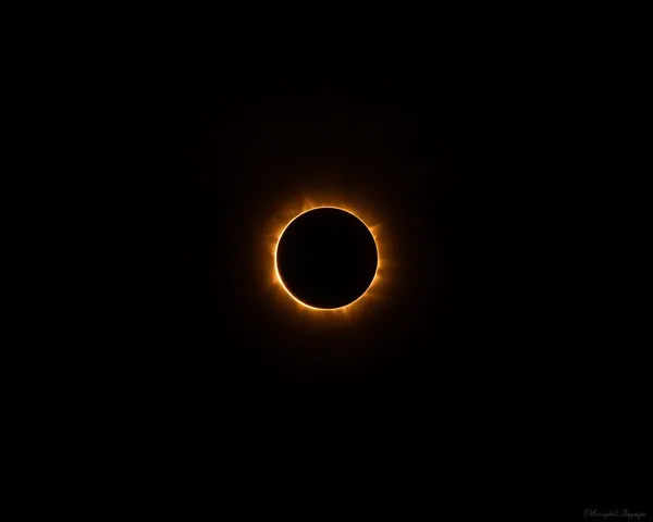 Eclipse Image: A Unique View of Celestial Bodies Meeting