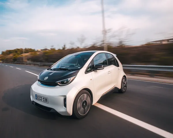 Eeco Speeds Down Highway with Blurred Background